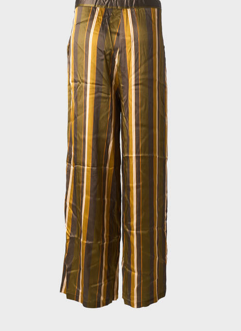 Pantalon large fermeture zip latéral taille normale vert SURKANA femme