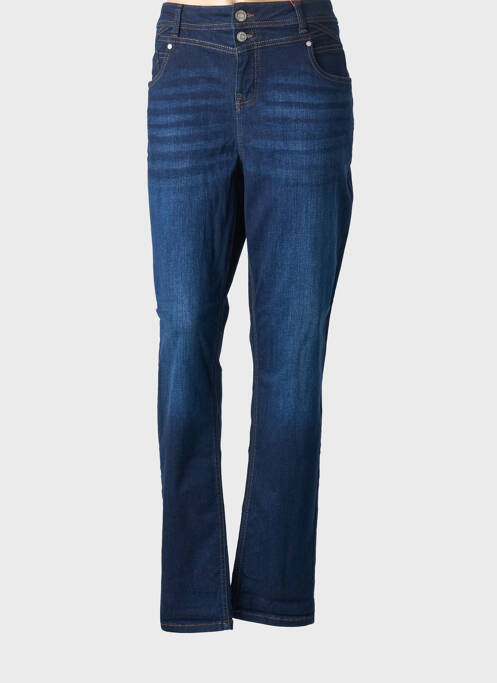 Jeans coupe droite stretch taille normale bleu STREET ONE femme