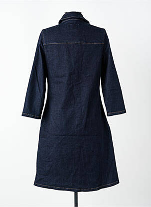 Robe mi-longue manches longues manches longues bleu STREET ONE femme