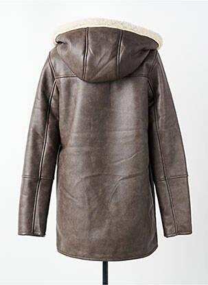 Manteau long a capuche a capuche marron STREET ONE femme