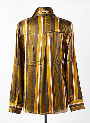 Chemisier coupe fluide manches longues jaune SURKANA femme