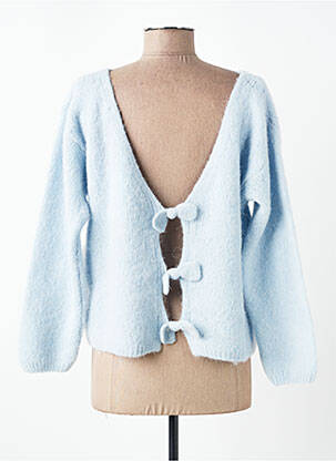 Pull col bateau manches longues bleu PLEASE femme