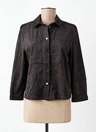 Veste casual tissage suedine marron STREET ONE femme