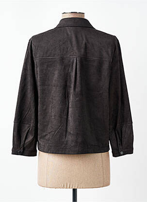 Veste casual tissage suedine marron STREET ONE femme