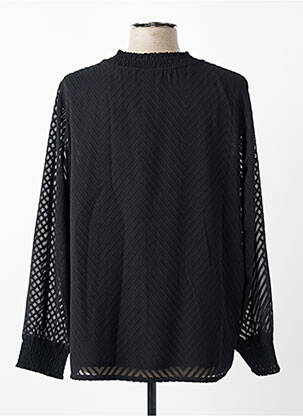 Blouse légère et transparente manches longues noir STREET ONE femme