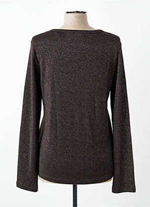 Top stretch manches longues marron STREET ONE femme