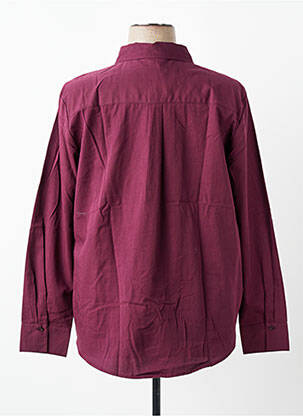 Chemisier tissage popeline manches longues violet STREET ONE femme