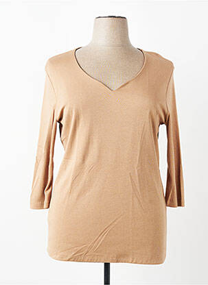 T-shirt manches 3/4 manches 3/4 beige STREET ONE femme