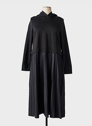 Robe longue manches longues manches longues noir STREET ONE femme