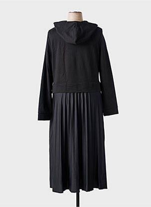 Robe longue manches longues manches longues noir STREET ONE femme