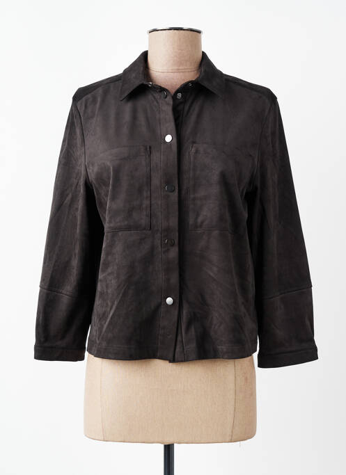 Veste casual tissage suedine marron STREET ONE femme