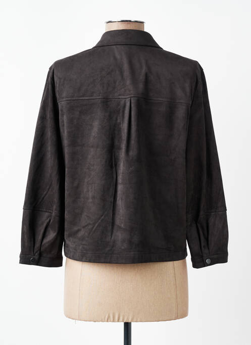 Veste casual tissage suedine marron STREET ONE femme