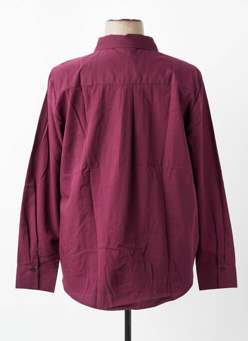 Chemisier tissage popeline manches longues violet STREET ONE femme