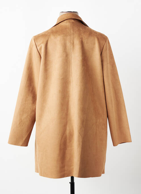 Manteau long coupe cintrée sans capuche beige STREET ONE femme