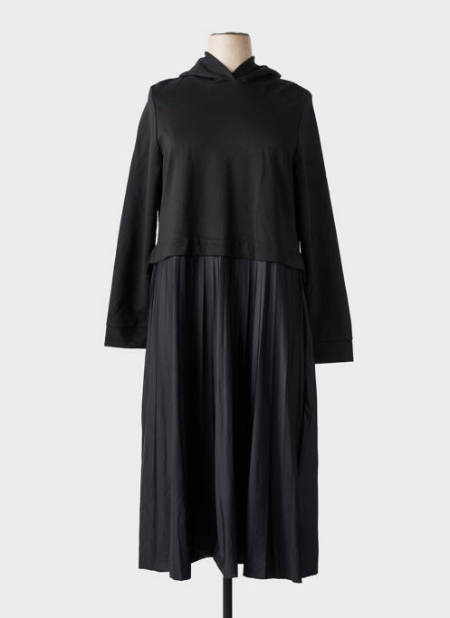 Robe longue manches longues noir STREET ONE femme