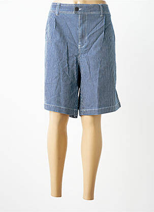 Bermuda coupe droite taille normale bleu SHEEGO femme