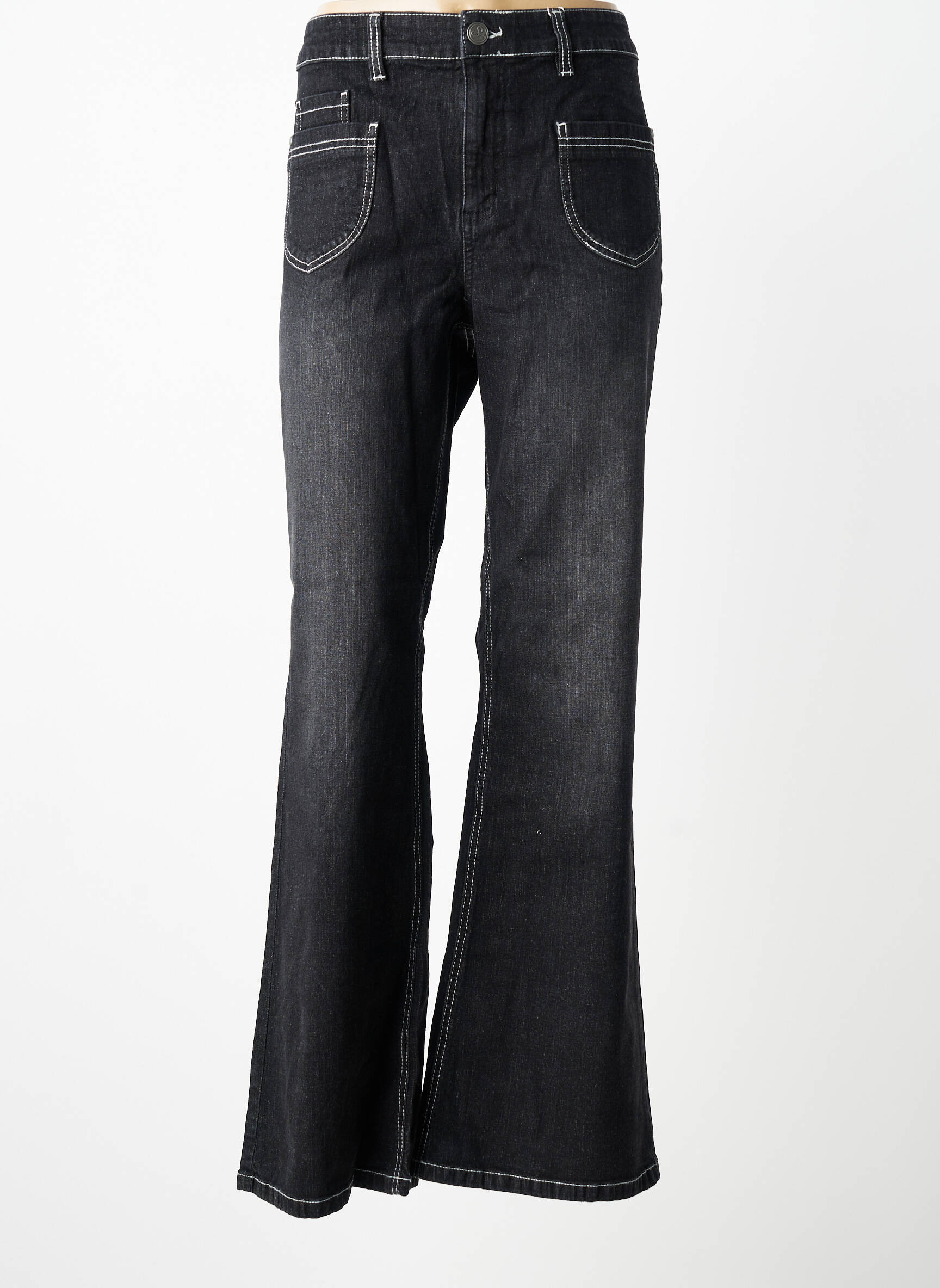 Jeans bootcut taille normale taille normale noir SHEEGO femme