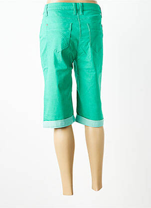 Corsaire tissage denim taille normale vert SHEEGO femme