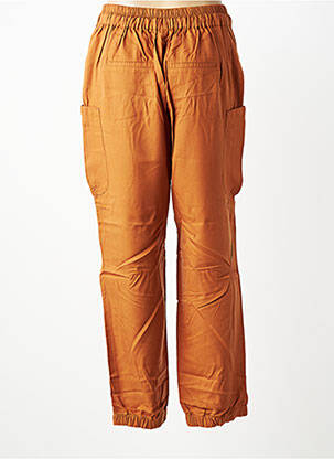 Pantalon droit tissage popeline taille normale marron SHEEGO femme