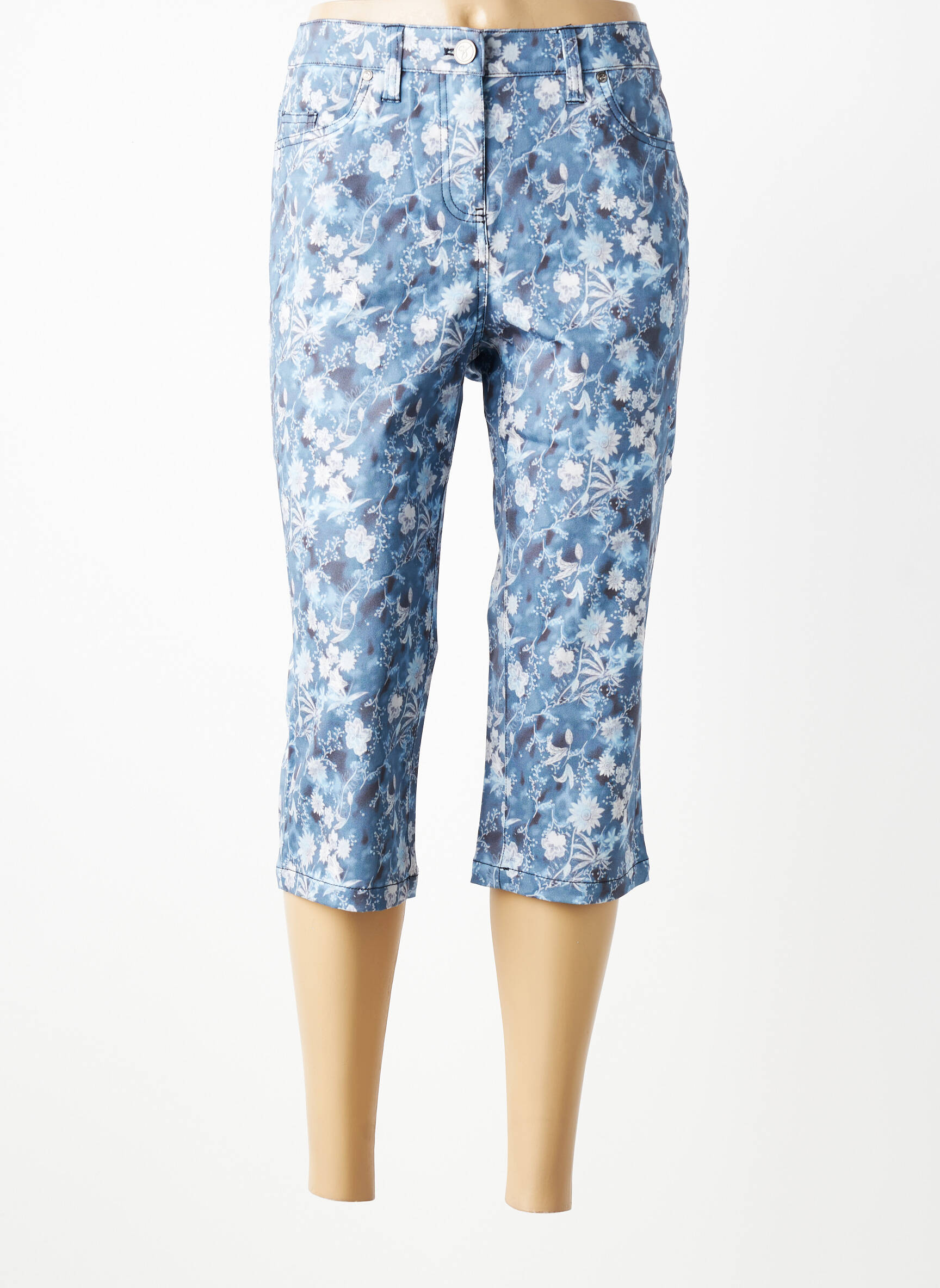 Corsaire stretch taille normale bleu SHEEGO femme