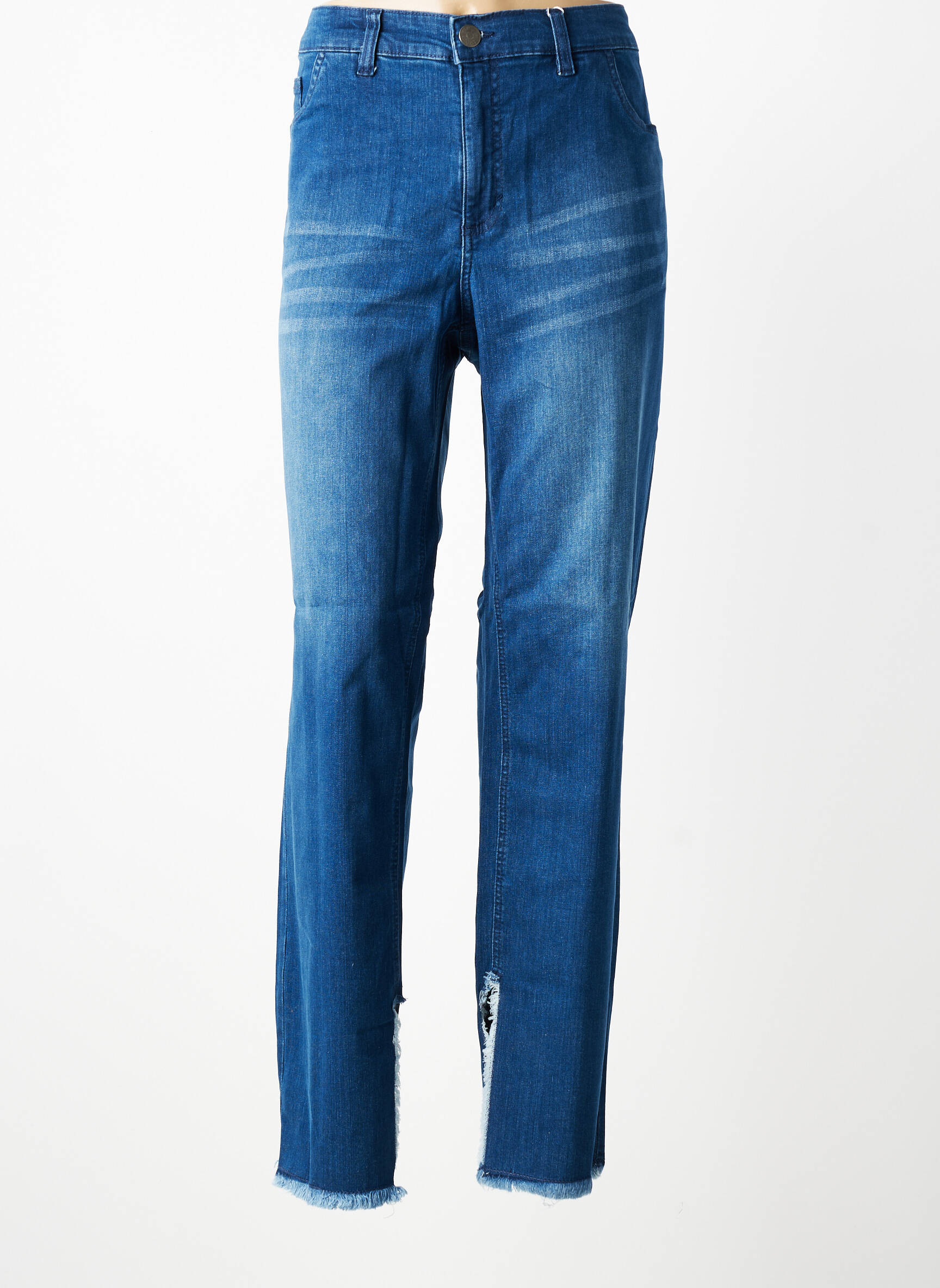 Jeans coupe droite stretch taille normale bleu SHEEGO femme