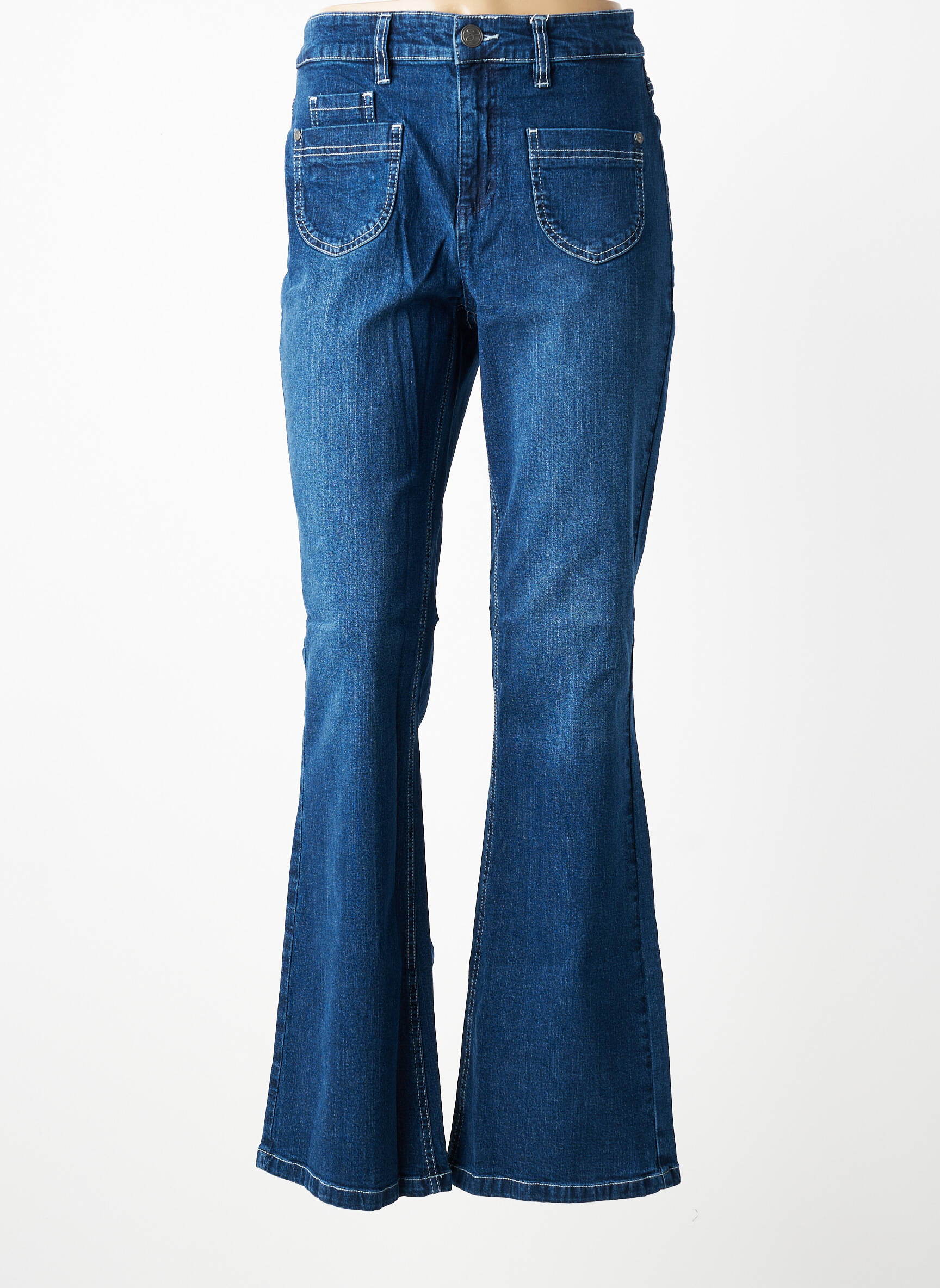 Jeans bootcut taille normale taille normale bleu SHEEGO femme