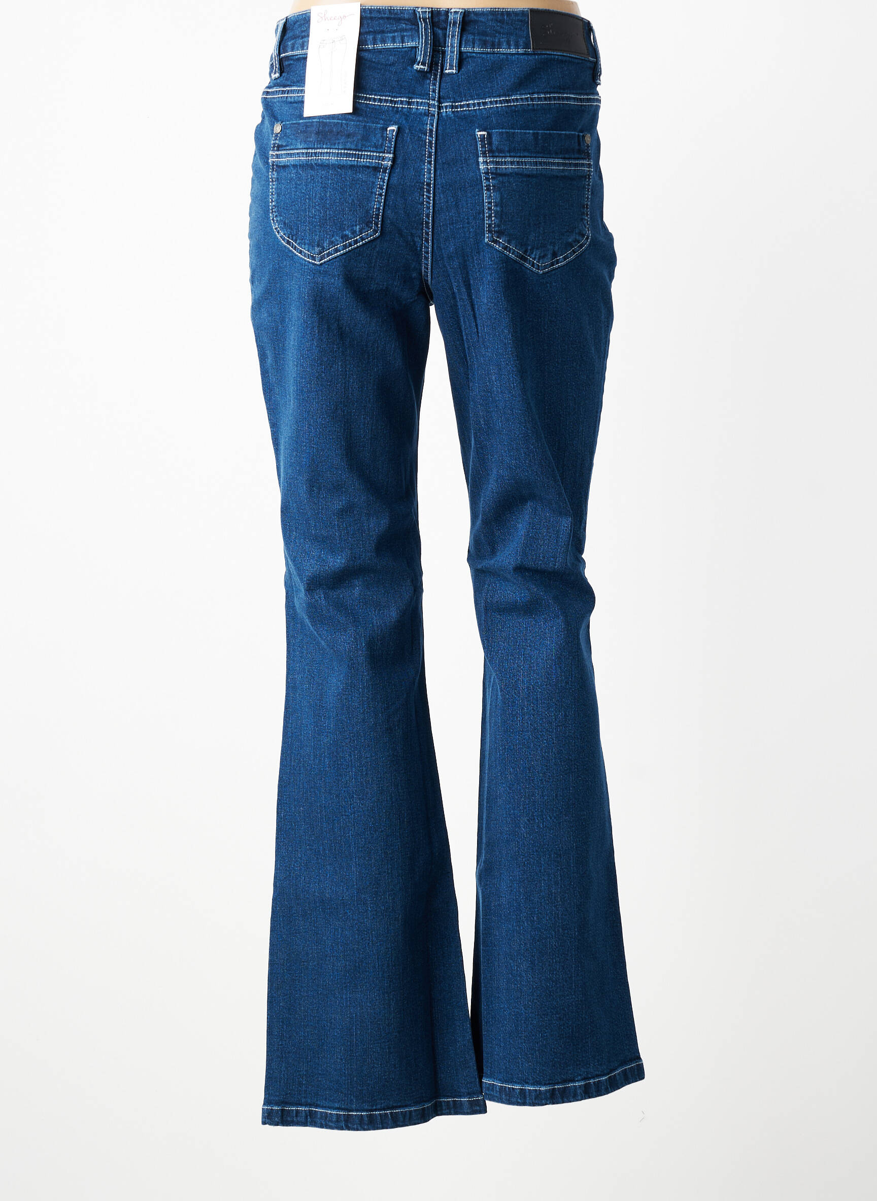 Jeans bootcut taille normale taille normale bleu SHEEGO femme