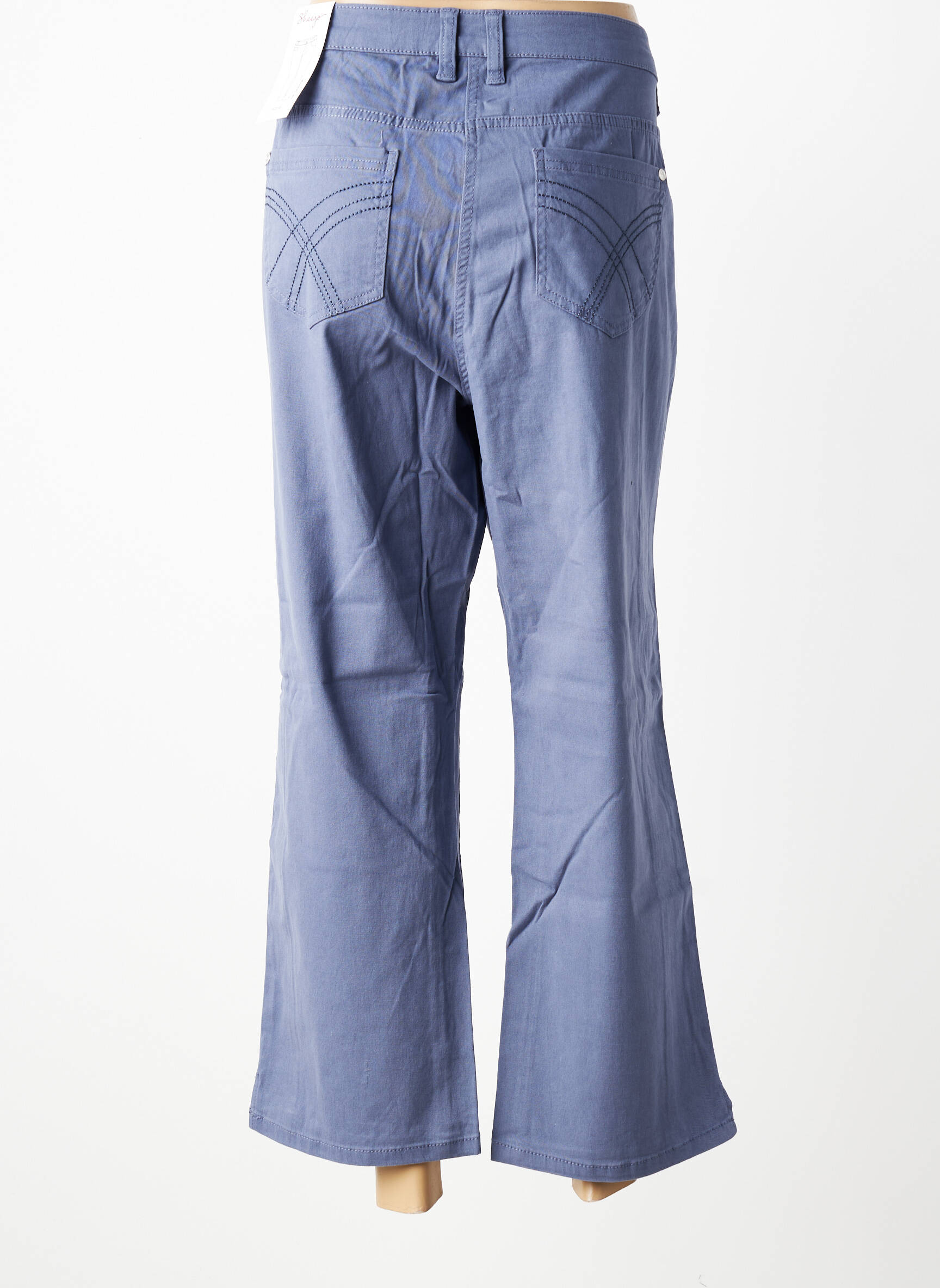 Jeans coupe droite stretch taille normale bleu SHEEGO femme