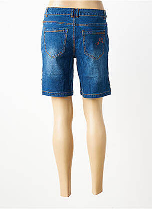 Short tissage denim taille normale bleu SHEEGO femme