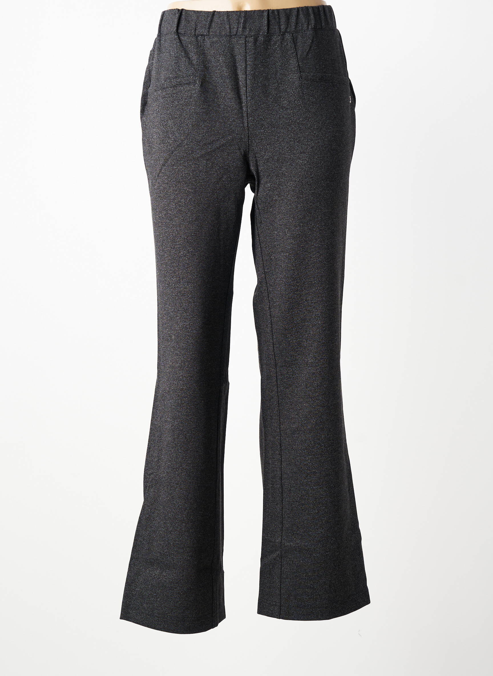 Pantalon droit stretch taille normale gris SHEEGO femme