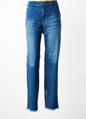 Jeans coupe droite stretch taille normale bleu SHEEGO femme