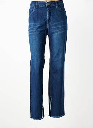 Jeans coupe droite stretch taille normale bleu SHEEGO femme