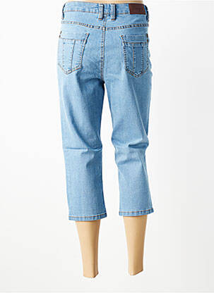 Pantacourt taille haute taille haute bleu SHEEGO femme