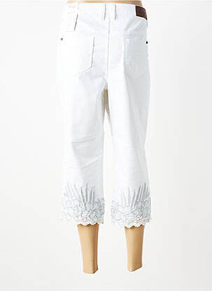Pantacourt taille haute taille haute blanc SHEEGO femme