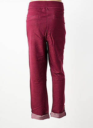 Pantalon slim taille élastique taille normale rouge SHEEGO femme