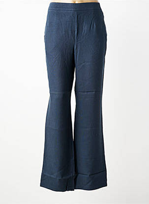 Pantalon droit tissage popeline taille normale bleu SHEEGO femme