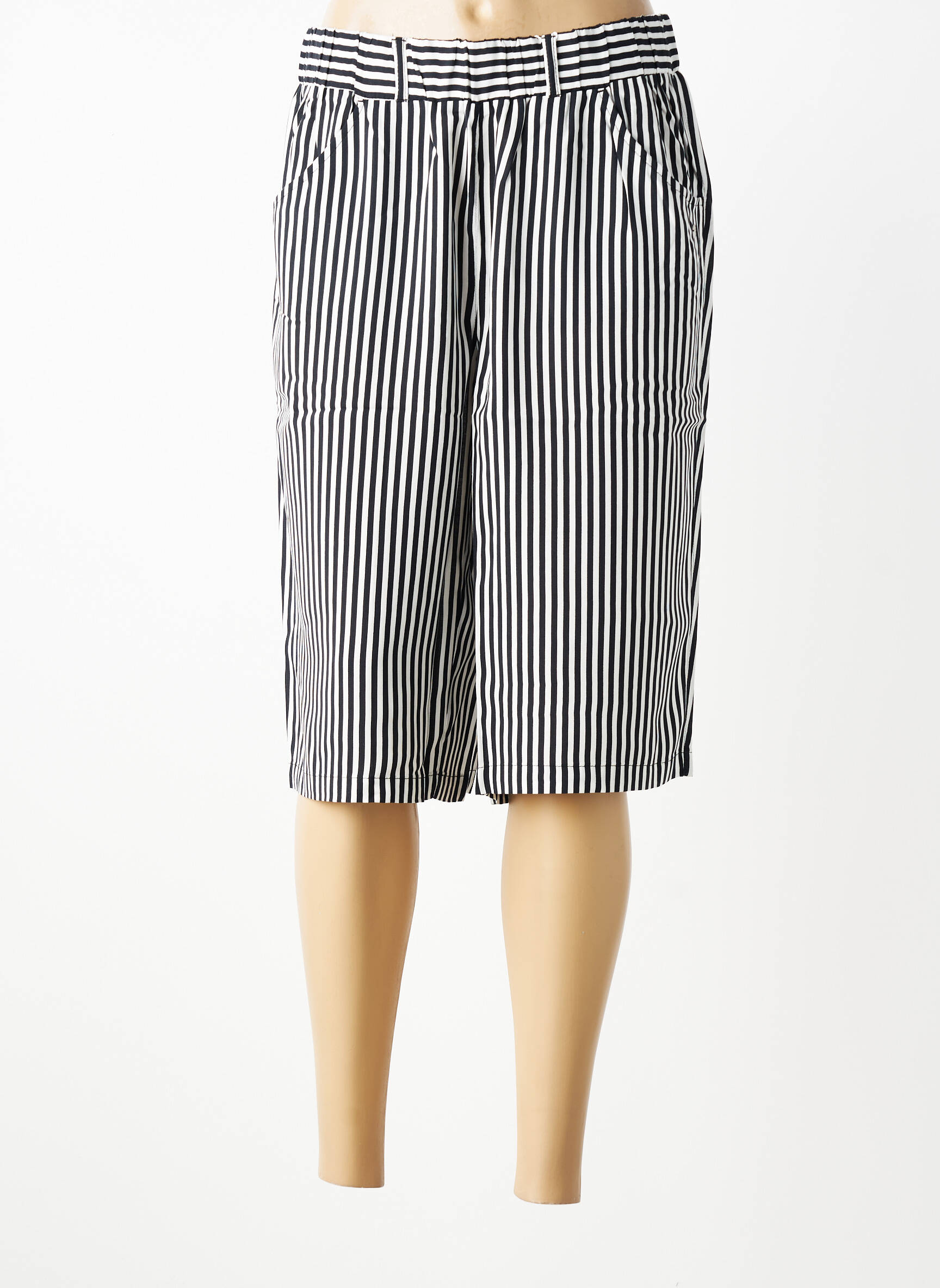 Bermuda taille élastique taille normale noir SHEEGO femme