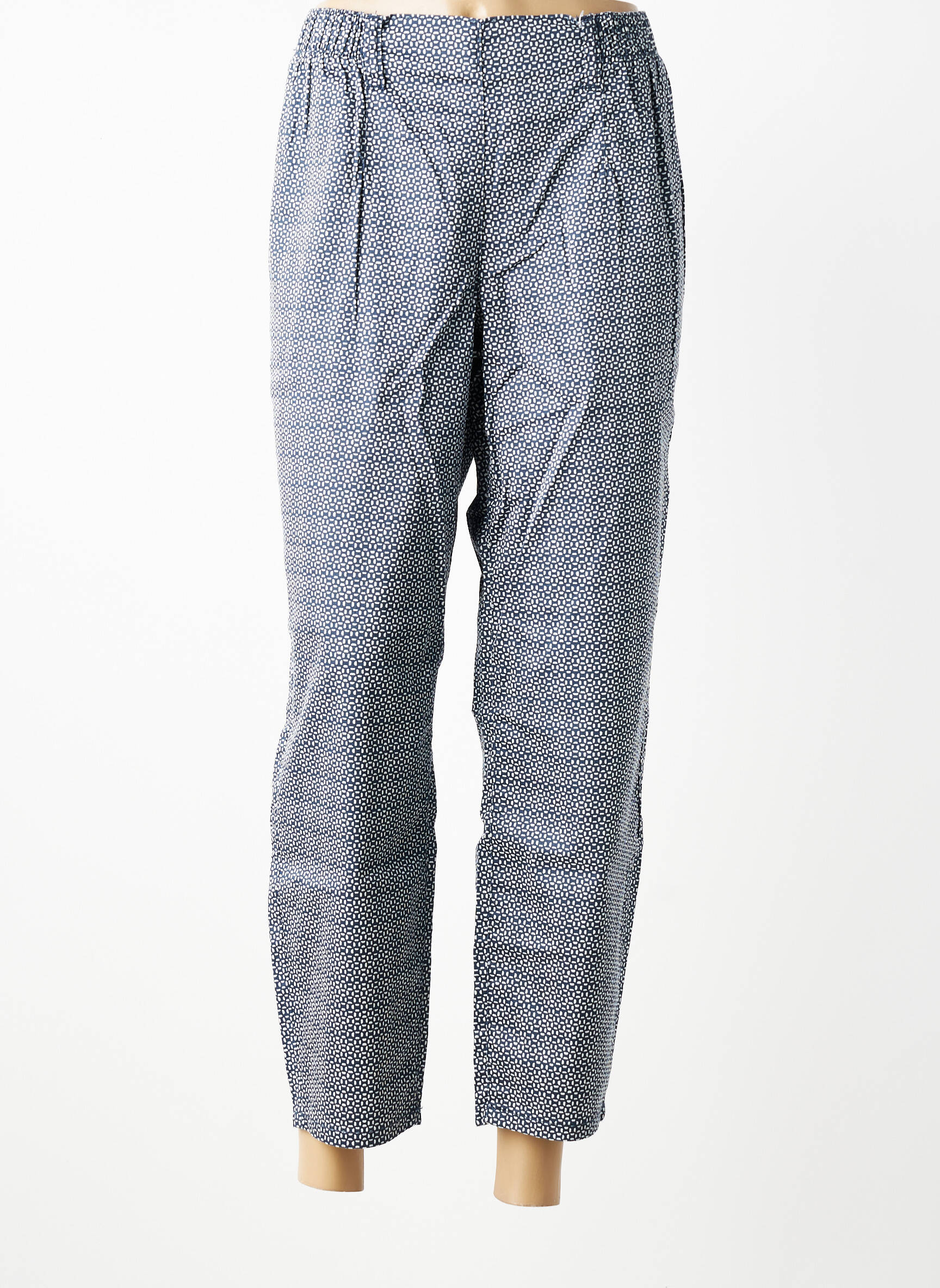 Pantalon droit stretch taille normale bleu SHEEGO femme