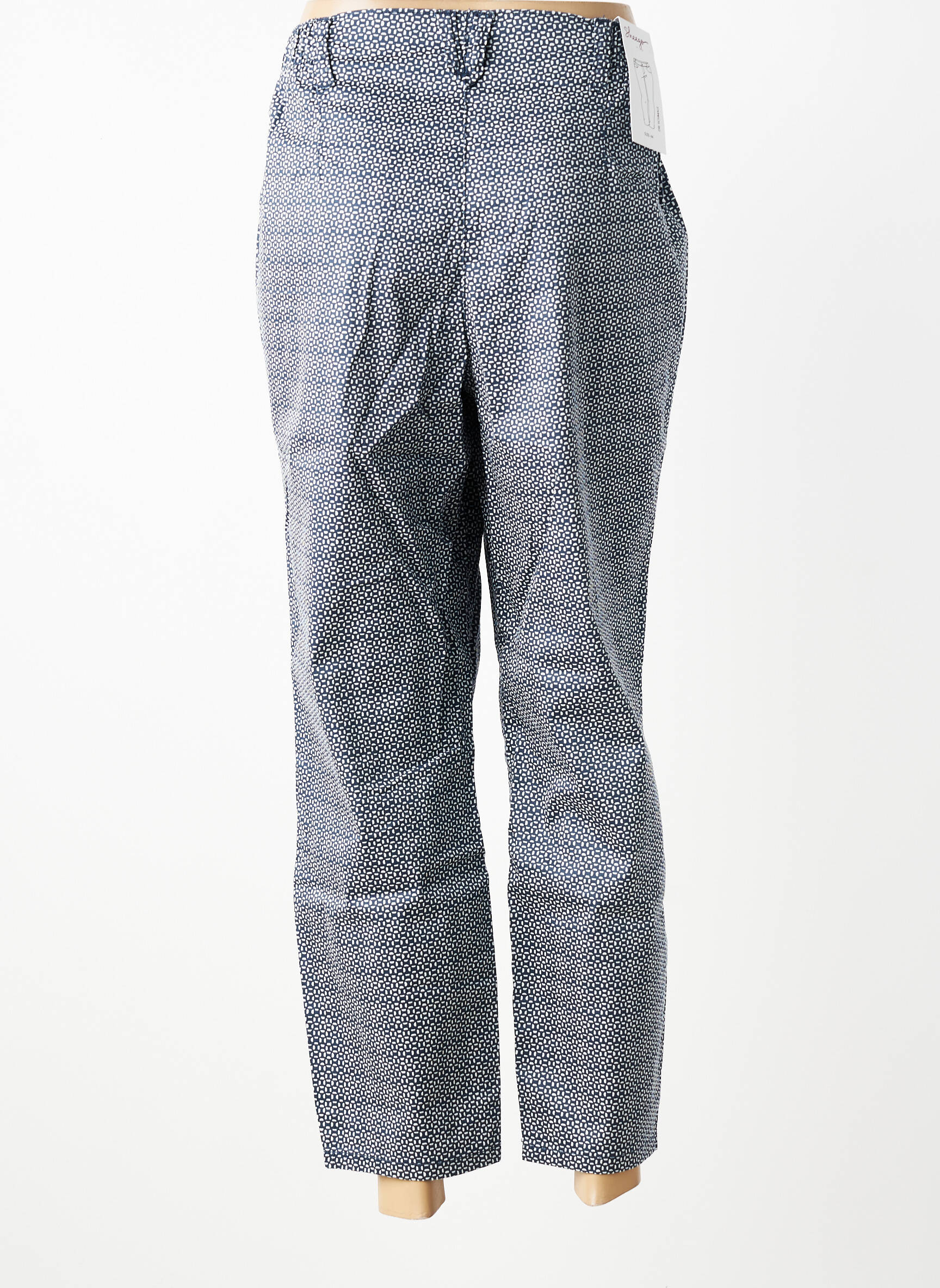 Pantalon droit stretch taille normale bleu SHEEGO femme