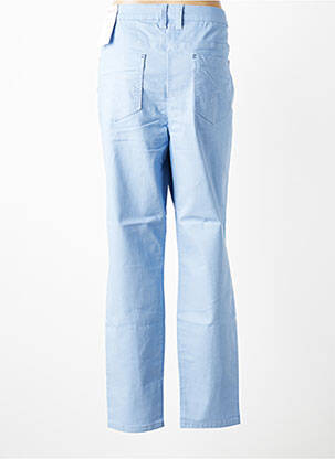 Pantalon slim tissage popeline taille normale bleu SHEEGO femme