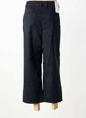 Pantalon 7/8 tissage popeline taille normale noir SHEEGO femme