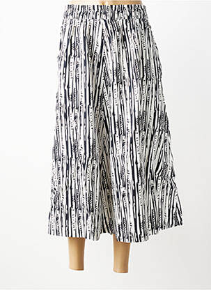 Jupe longue imprimé fantaisie blanc SHEEGO femme