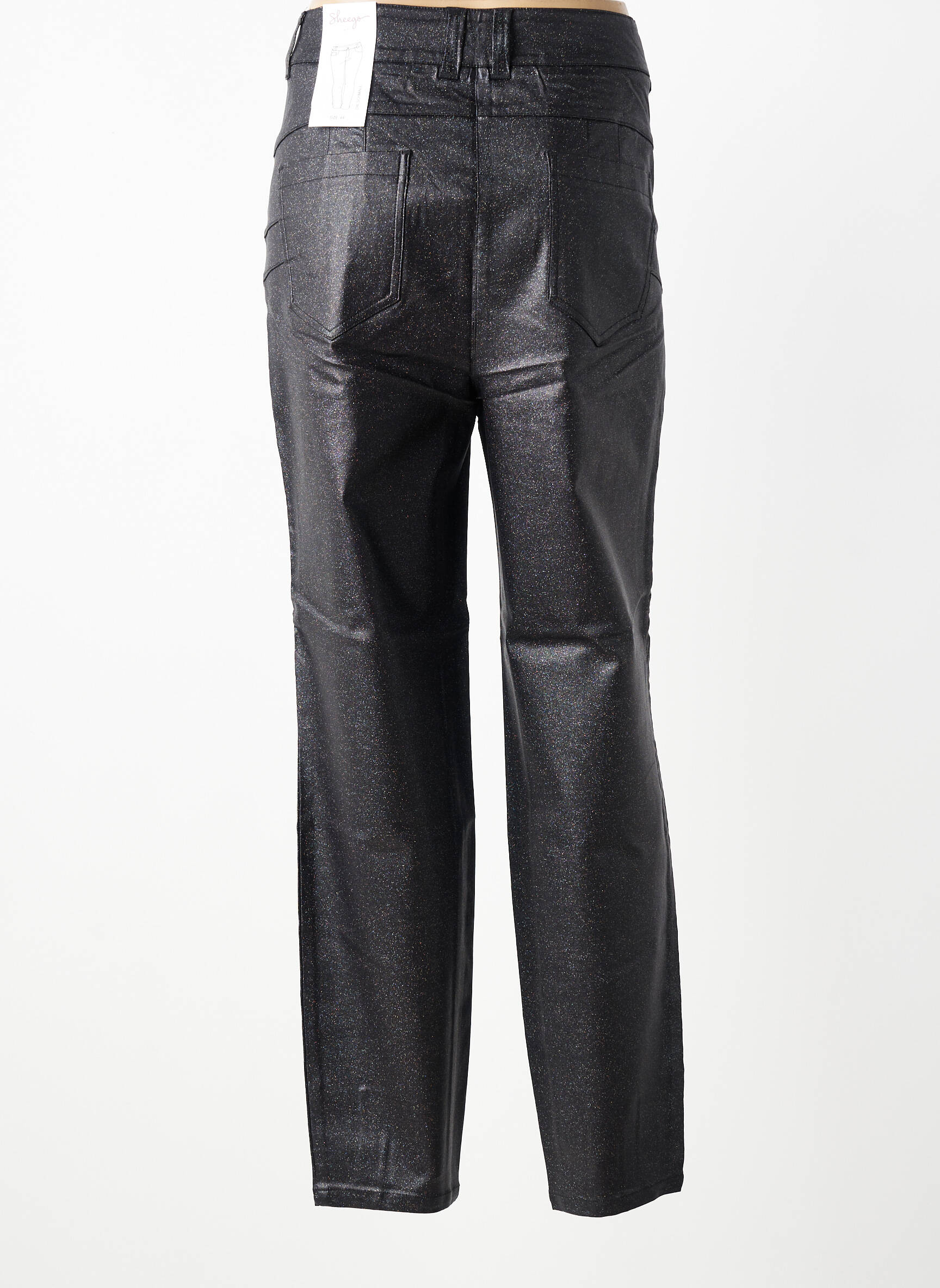 Pantalon slim stretch taille normale noir SHEEGO femme