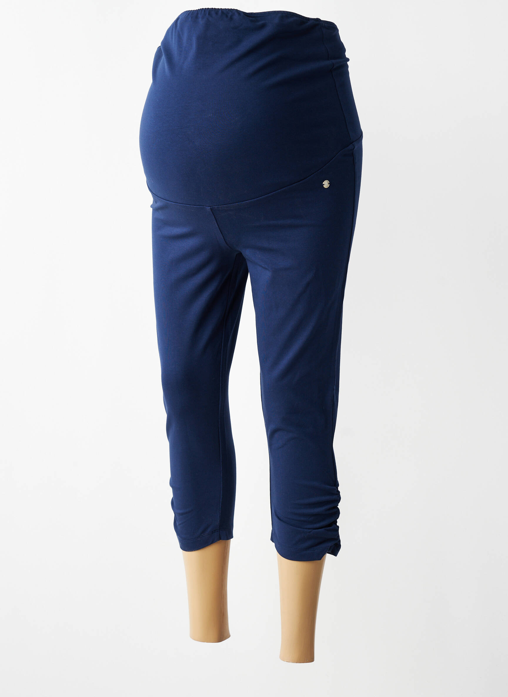 Pantalon maternité tissage jersey bleu SHEEGO femme