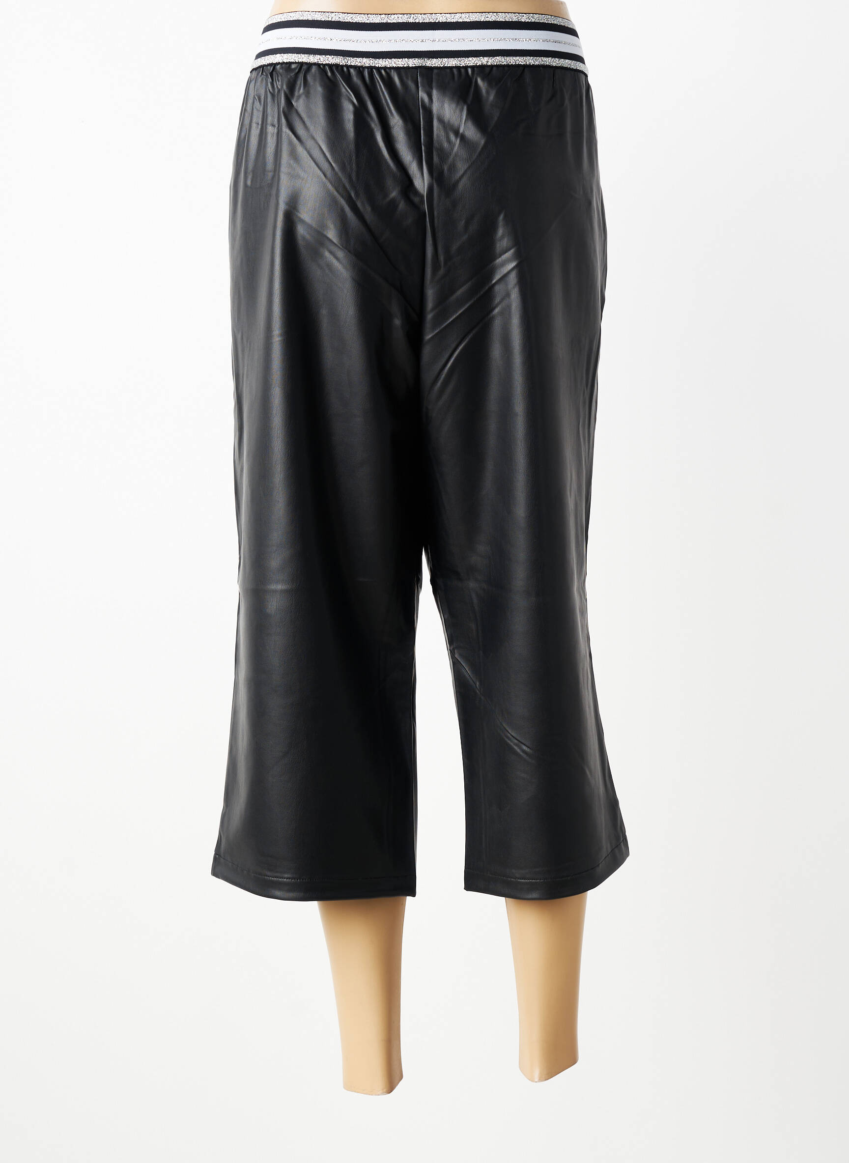 Pantacourt stretch taille normale noir SHEEGO femme