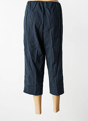 Pantacourt coupe droite taille normale bleu KJBRAND femme