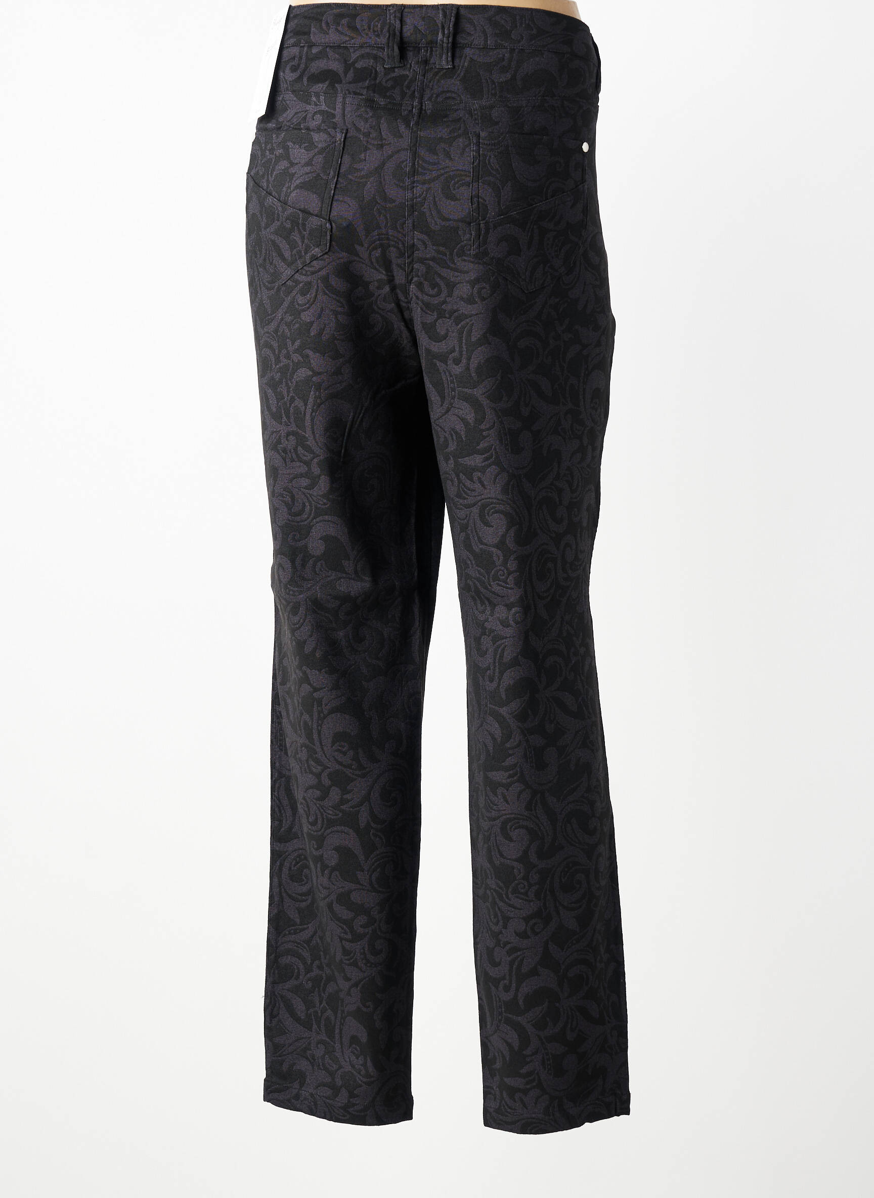 Pantalon slim tissage popeline taille normale noir SHEEGO femme