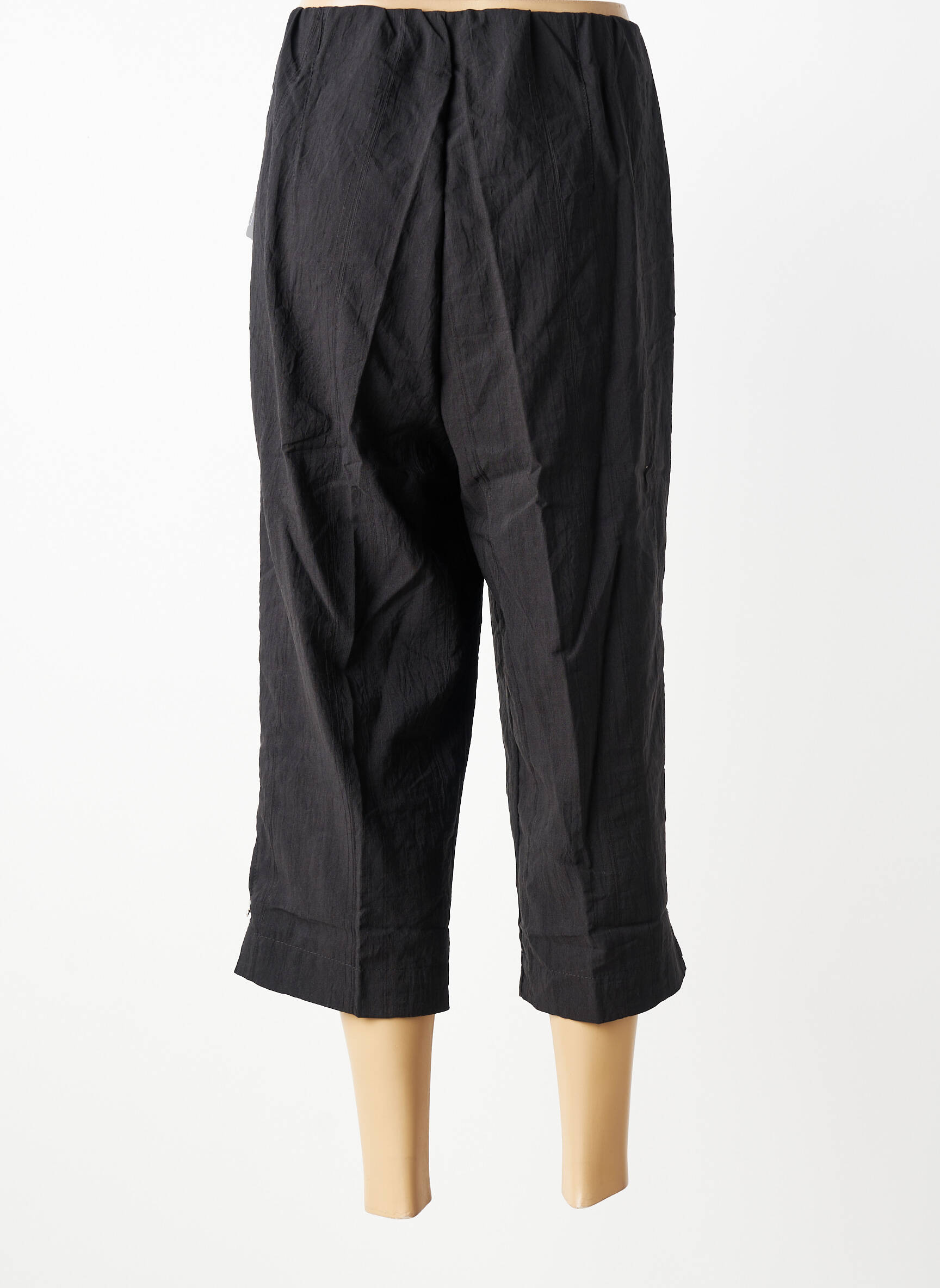Pantacourt coupe droite taille normale noir KJBRAND femme
