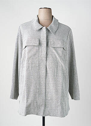 Veste casual coupe droite blanc SHEEGO femme