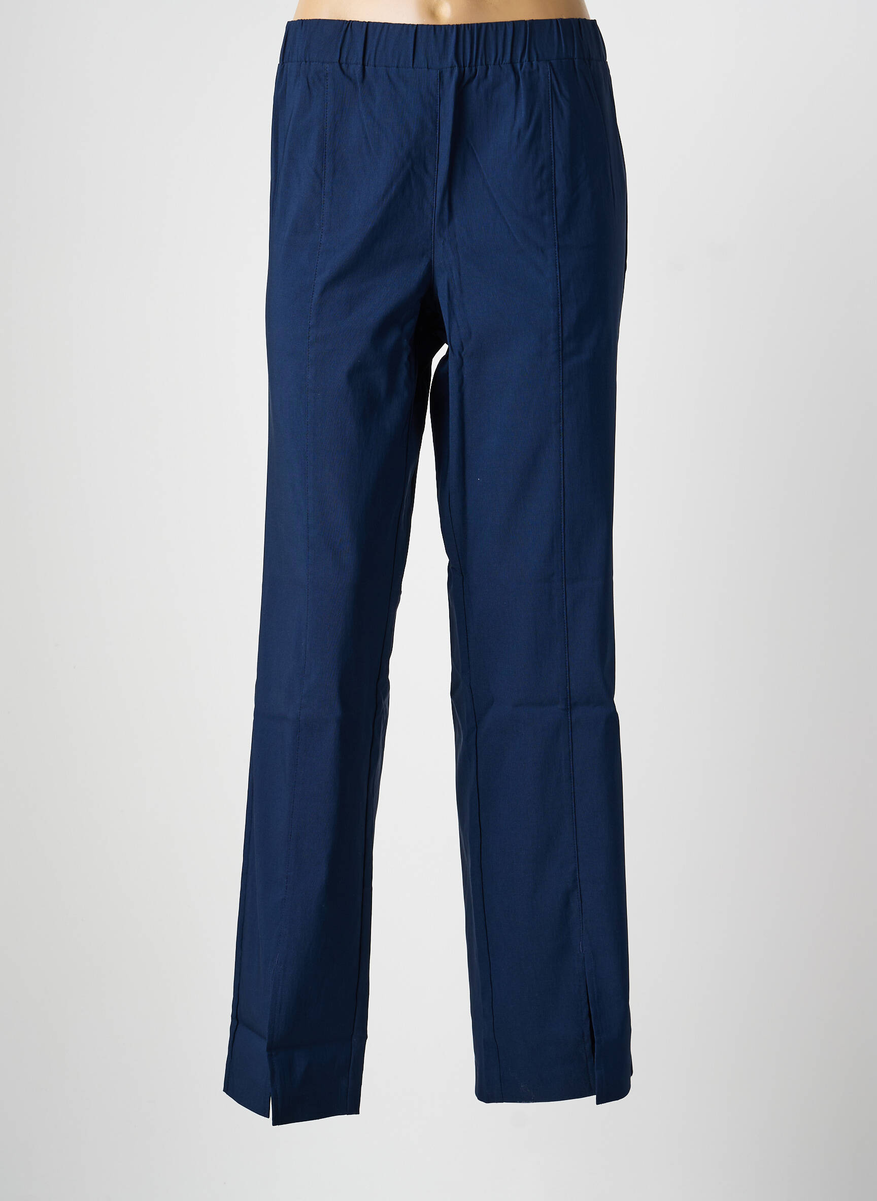 Pantalon droit stretch taille normale bleu SHEEGO femme